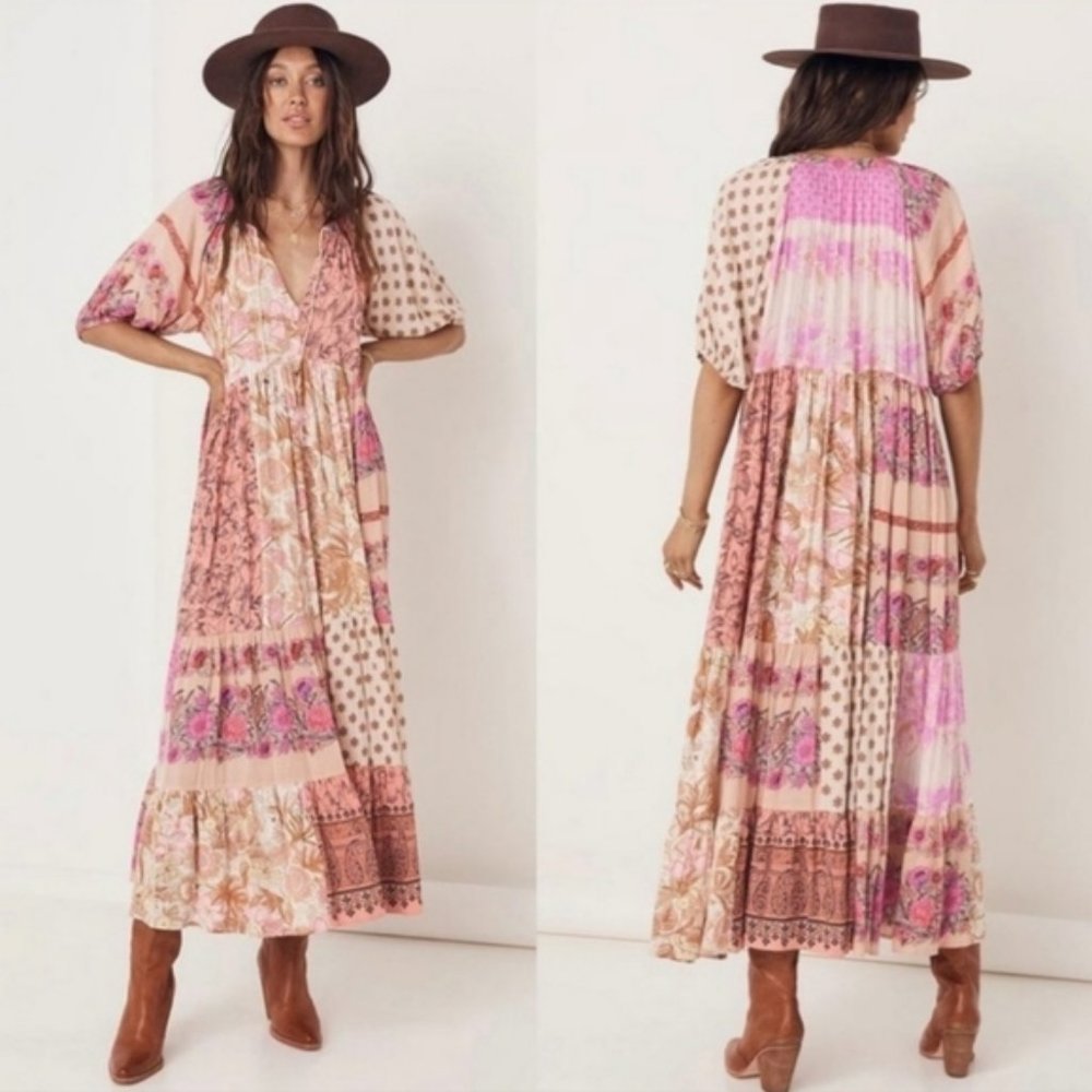 Spell Renew Patchwork Gown- S/M